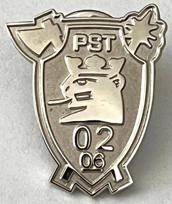 Politiets sikkerhetstjeneste PST pin farge SØLV nummerert 39