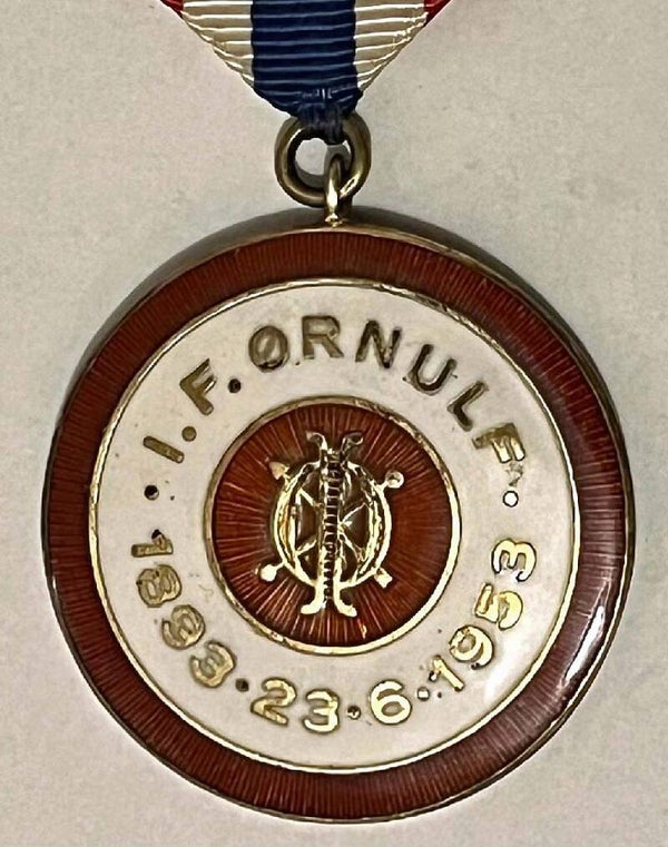 IF Ørnulf sølv og emalje medalje