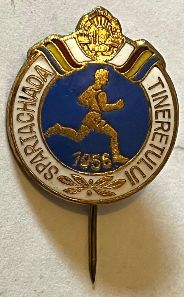 Romania youth spartaciade 1956 badge