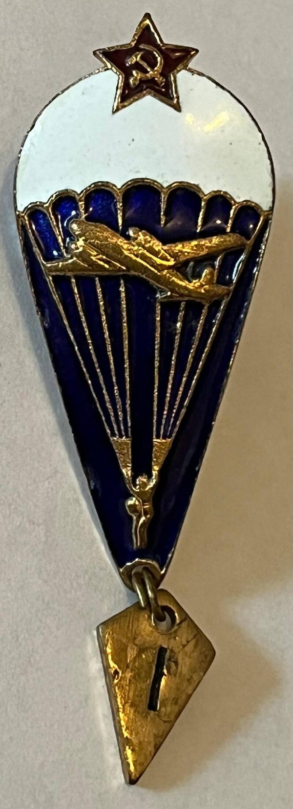 Russland Soviet falskjermhopper paratrooper parachute jump badge
