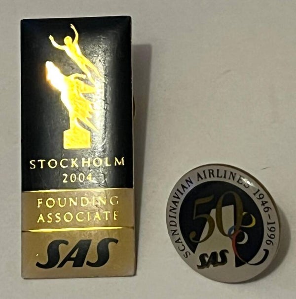 SAS pins 50år 1996 og Stockholm 2004