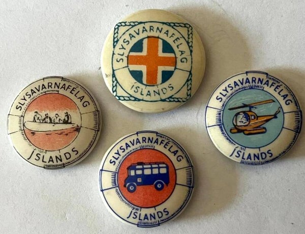 Slysavarnafélag Íslands - Rescue team Iceland button badges