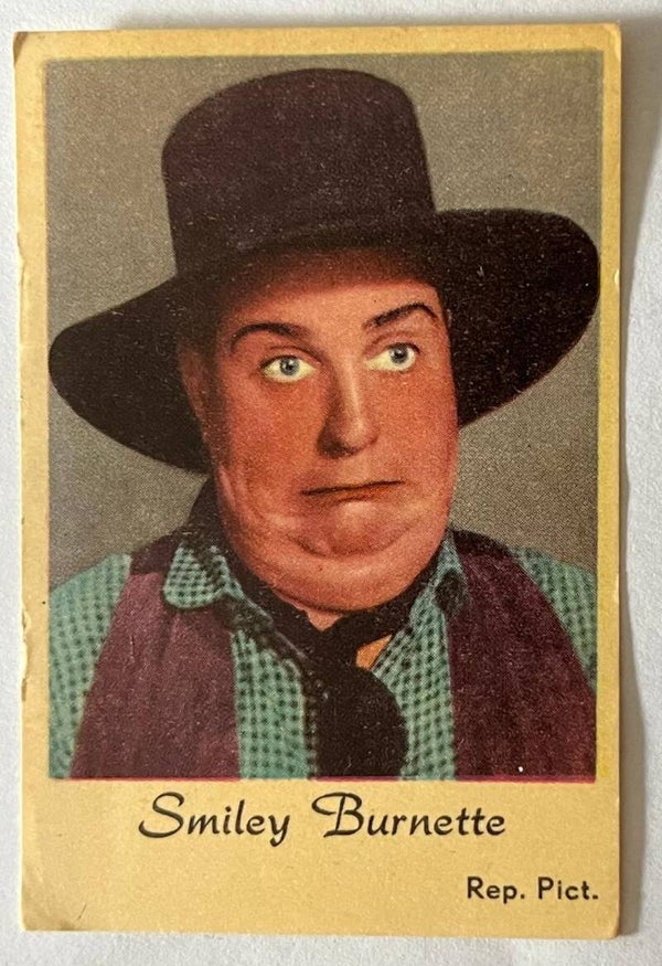 Lester Alvin "Smiley" Burnette, American comedic actor & country singer Collectorcard