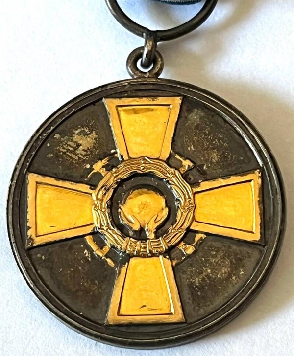 Finland Medal of Merit in silver with golden cross -  for Physical Education and Sports