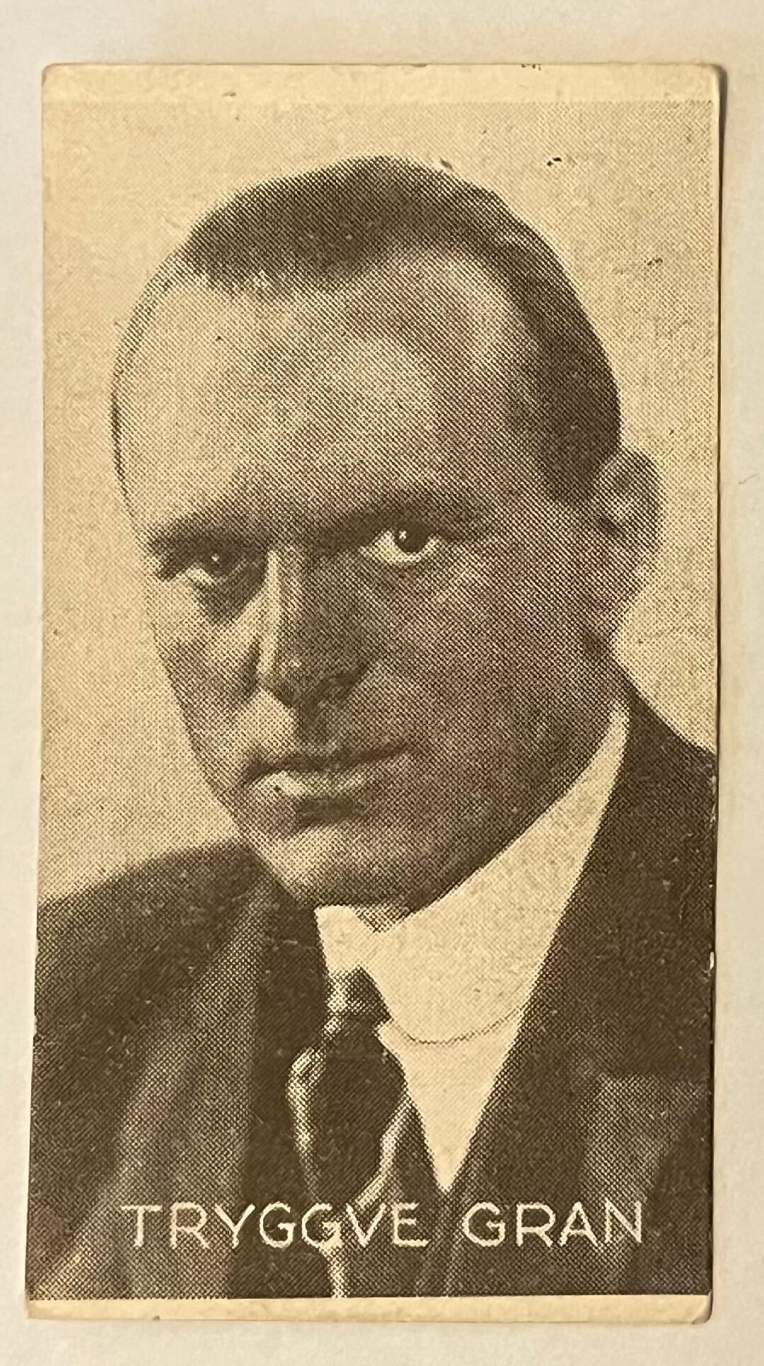 Tryggve Gran, Norway Polar flight pilot. Collectorcard Tiedemanns tobak