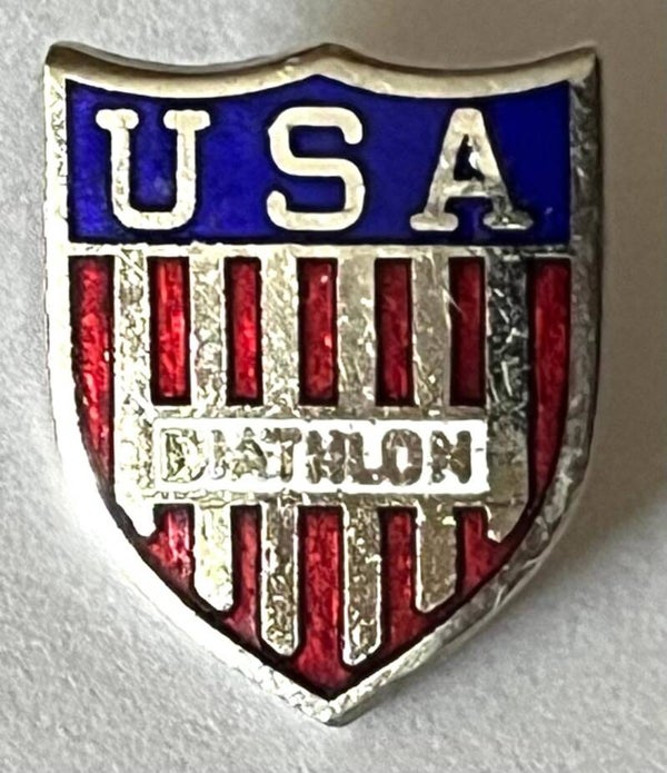 USA Biathlon - Eldre emaljemerke Skiskyting