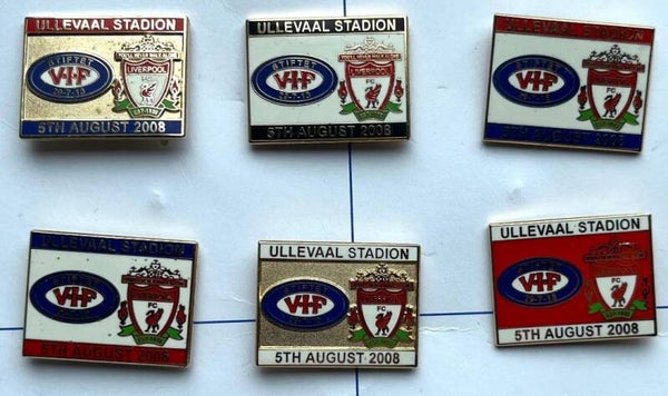 Vålerenga - Liverpool 5. august 2008 Ullevål stadion pins