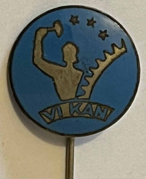 Vi kan utstillingen Oslo 1938, nål i emalje