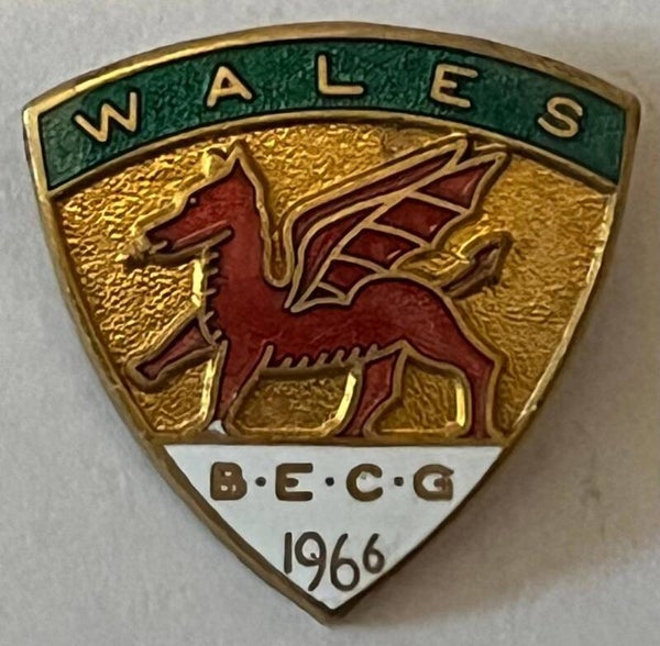 Wales participant badge at the British Empire and Commonwealth Games 1966