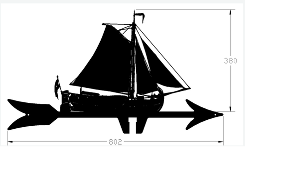 Windwijzer op maat Zeilboot