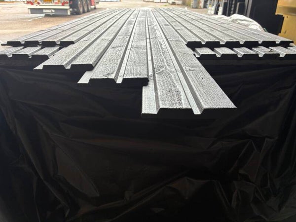 Zwarte rabatdelen-channelsiding-dubbel rabat-planken–schutting–18x130mm