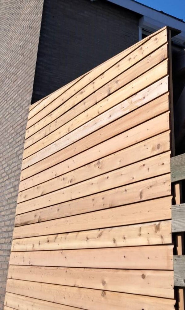 Western Red Cedar-rabatdelen-channelsiding-schutting-geveldeel