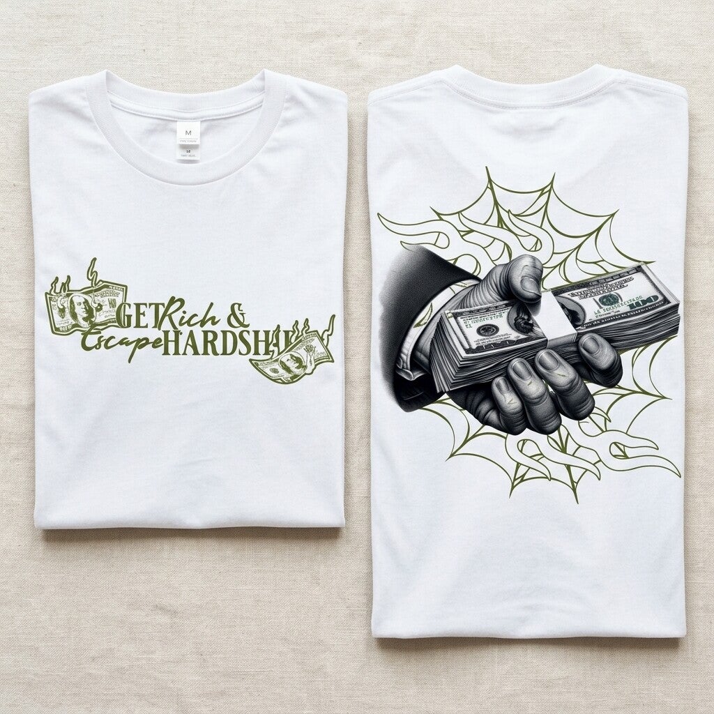 Get rich escape hardship t shirt