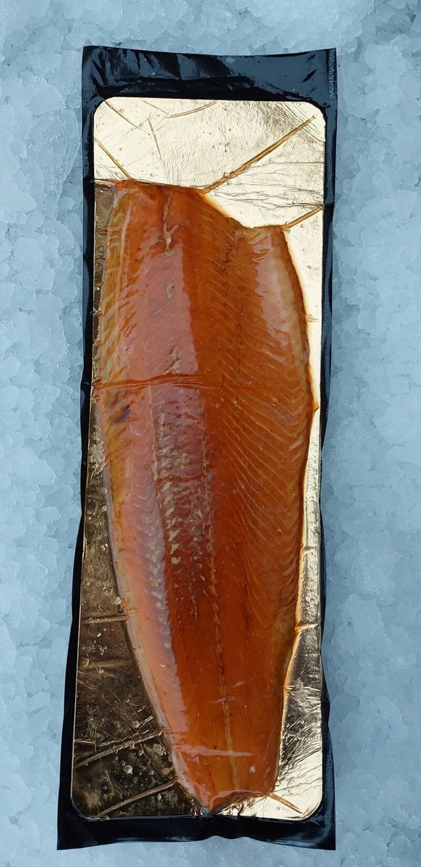 Gerookte zalm zijde