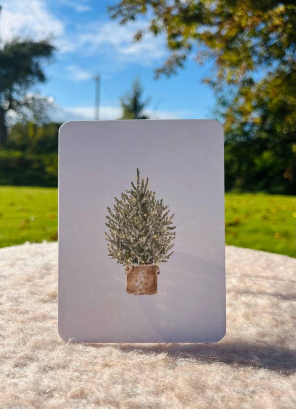 Kerstkaartje (9x12cm) - boompje