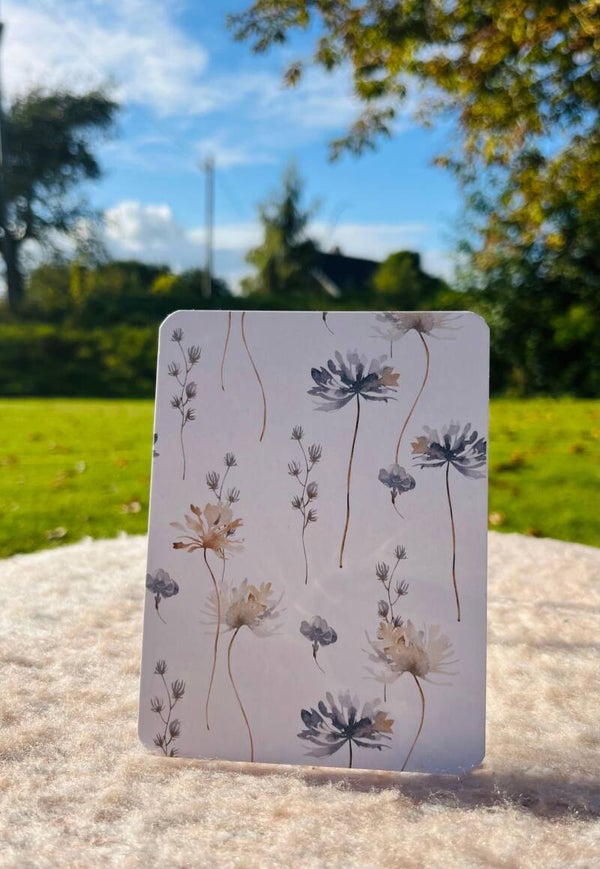 (Kerst)kaartje (9x12cm) - winterbloemen