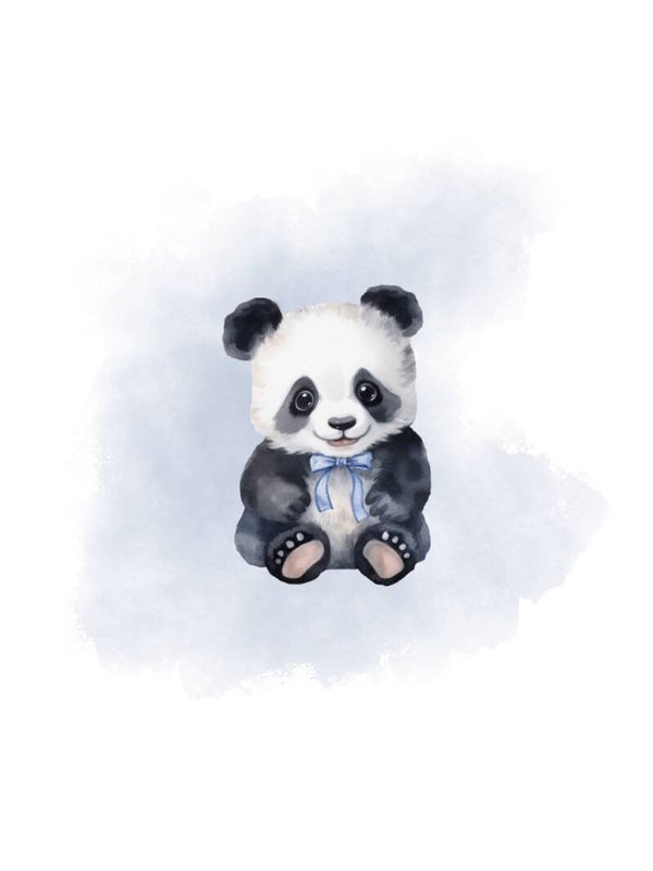 Pandabeertje blauw (9x12)