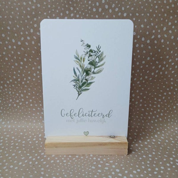 Gefeliciteerd met jullie huwelijk - groen