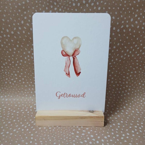 Getrouwd - oudroze