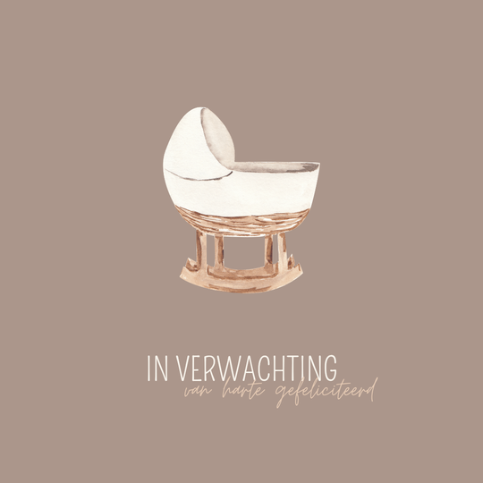 Vierkant kaartje - in verwachting