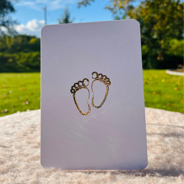 Goudfolie - babyvoetjes