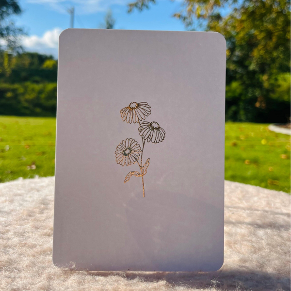 Goudfolie - madeliefjes