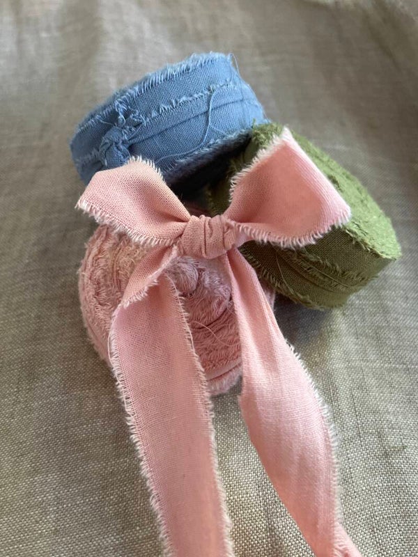 Katoenen lint - diverse kleuren