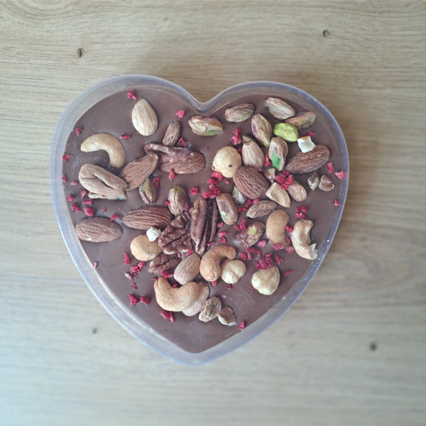 Chocoladehart - melk/noten