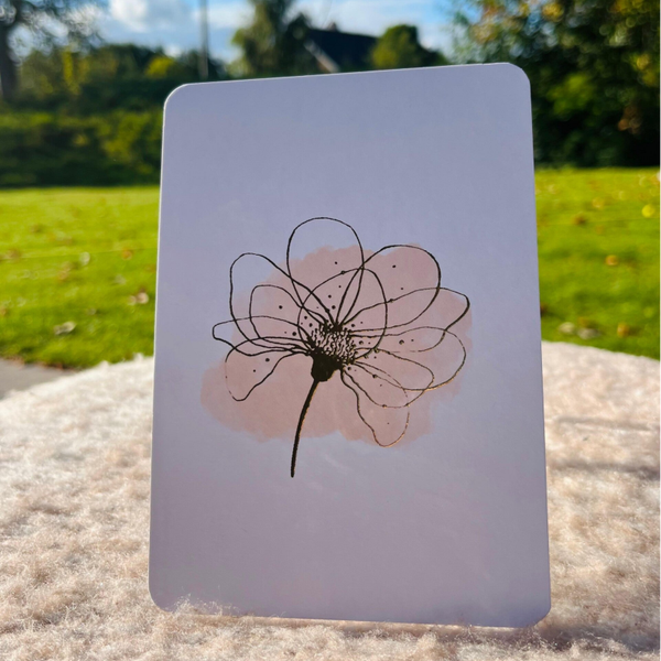 Goudfolie - grote bloem