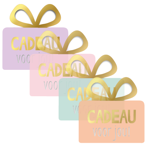 Stickers - cadeau voor jou (diverse kleuren)