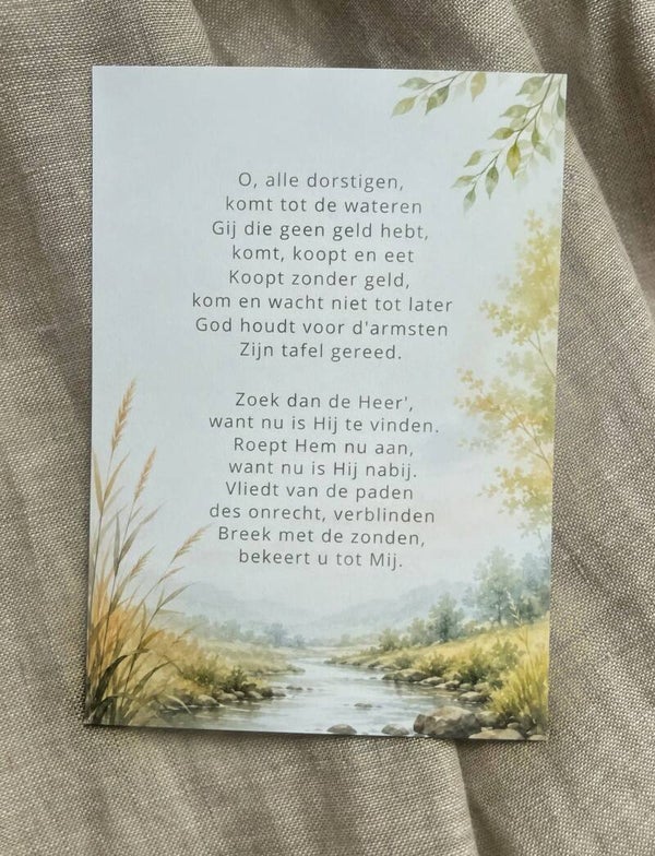 Kaart - o, alle dorstigen