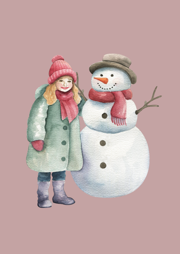 Meisje met Sneeuwpop
