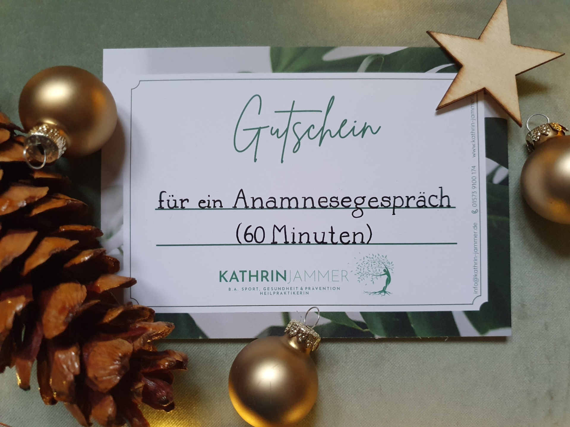 Gutschein für ein Anamnesegespräch (60 Minuten)