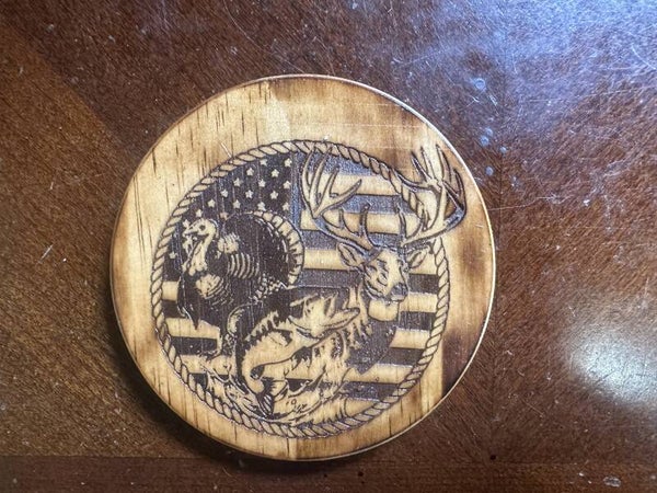 Wood Engraved Coaster