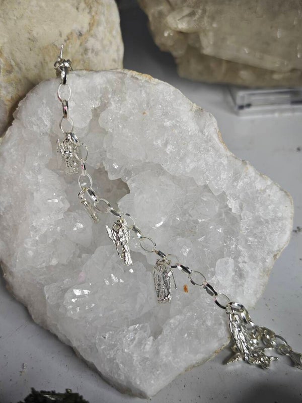 PULSERA DE ARCANGELES PLATA DE LEY