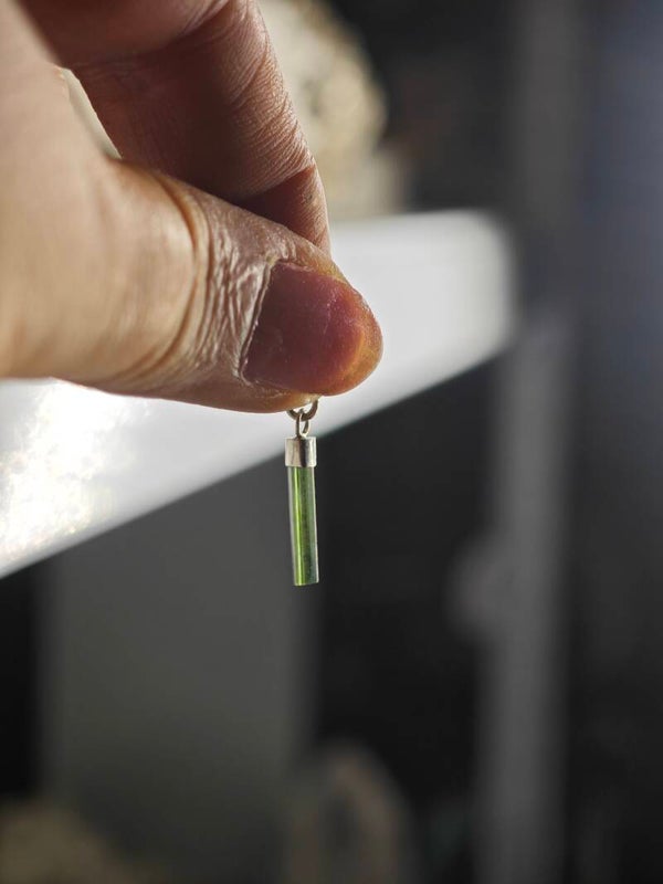 TURMALINA DE PLATA VERDE CRISTALIZADA