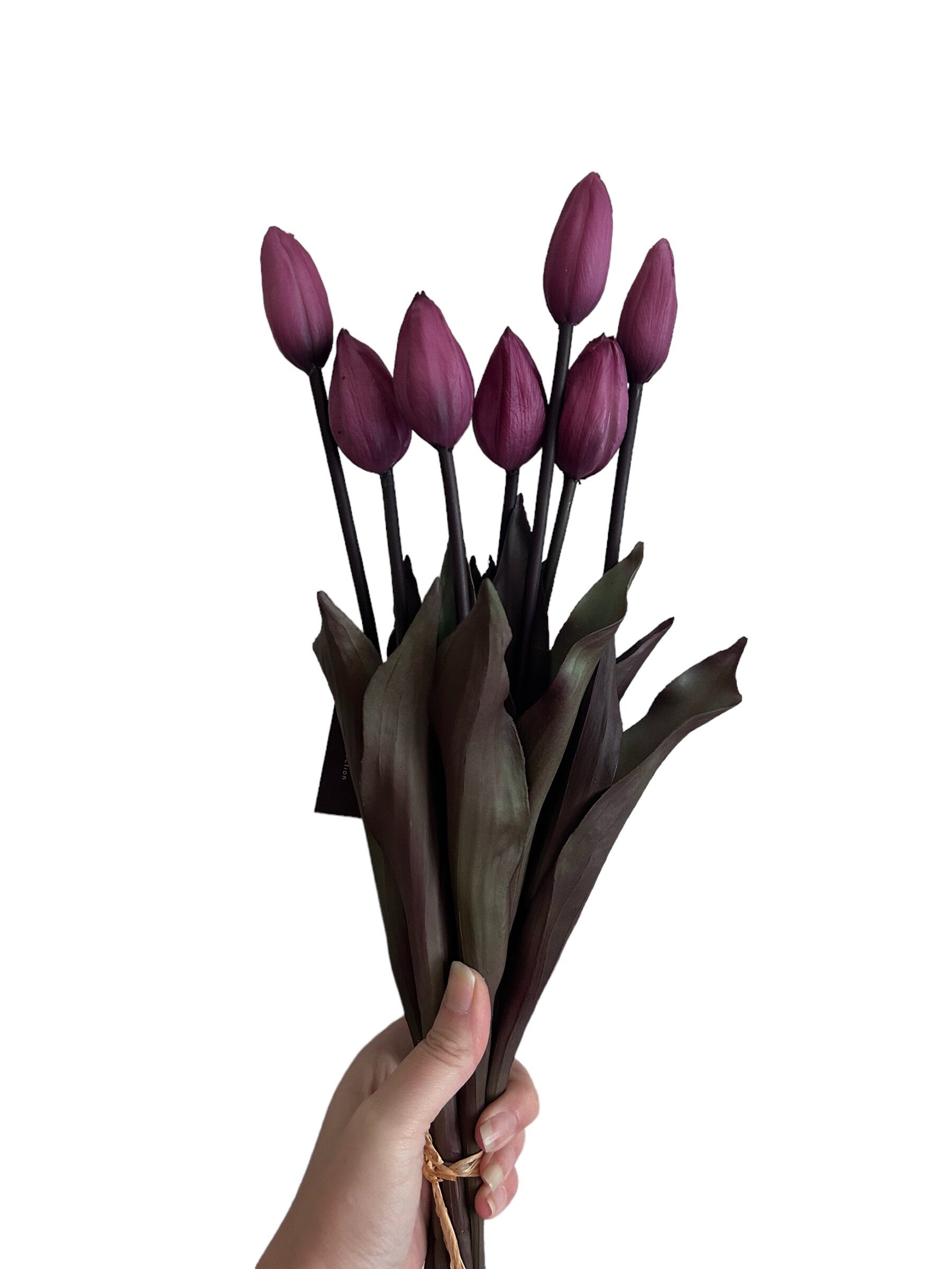 Kunstbloemen | Kunsttulpen | Tulpen | Real Touch | Roze | 7 stuks