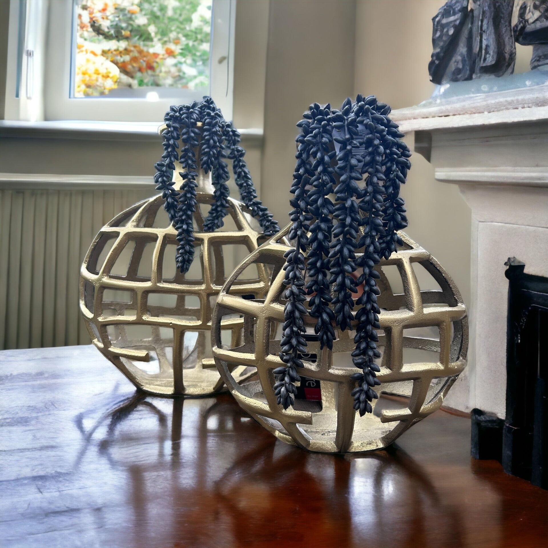 Colmore vaas 'Jalidaar' goud in 2 afmetingen