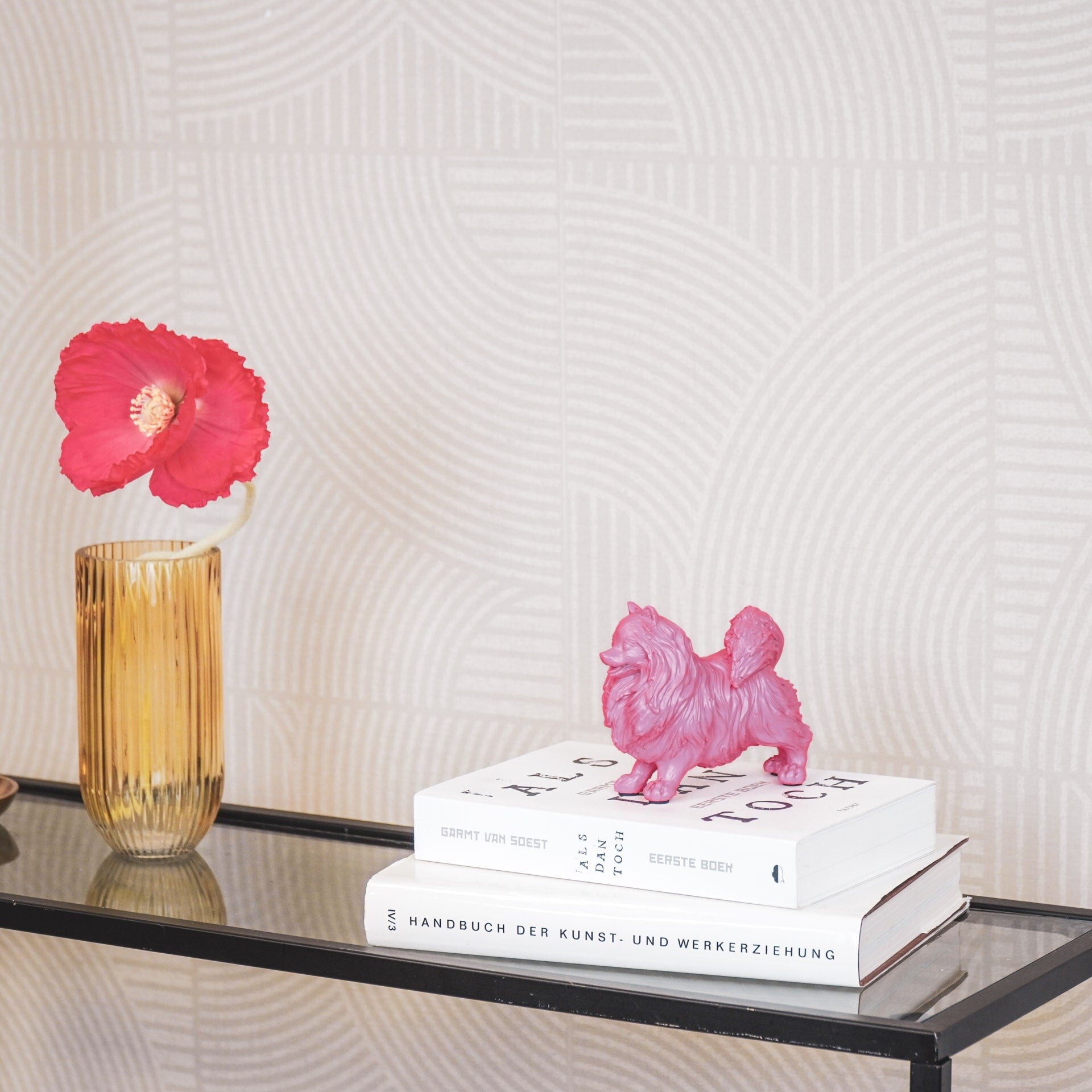 🐶 Roze Pomeriaan Beeld – Schattige Woondecoratie van Housevitamin