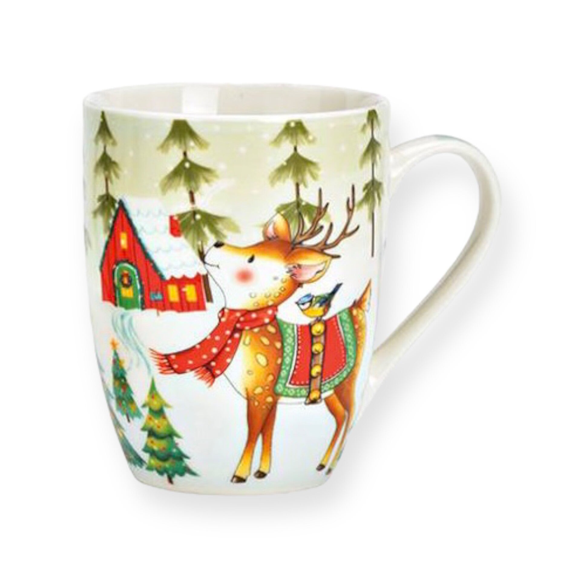 Mok | Kerstmok | Hert | Porselein | 280ml