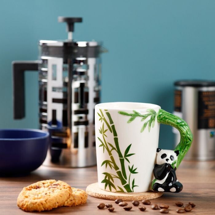 Mok | Panda | Bamboe | Keramiek | 400ml