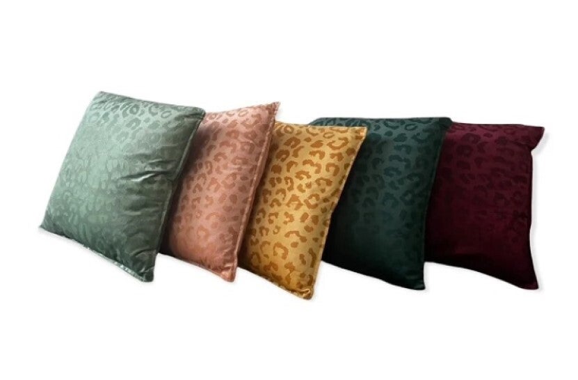 Kussen | Panterprint | Nala | Polyester | 45x45cm | 5 kleuren