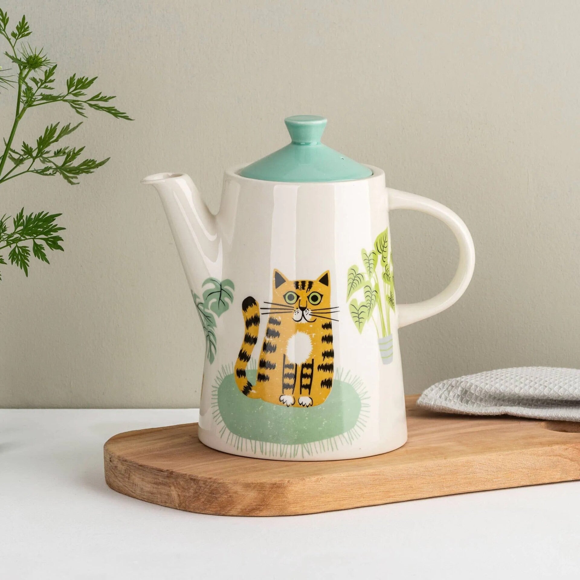 Theepot | Katten | Hannah Turner | Handmade | Keramiek | 11,5x11,5x18cm