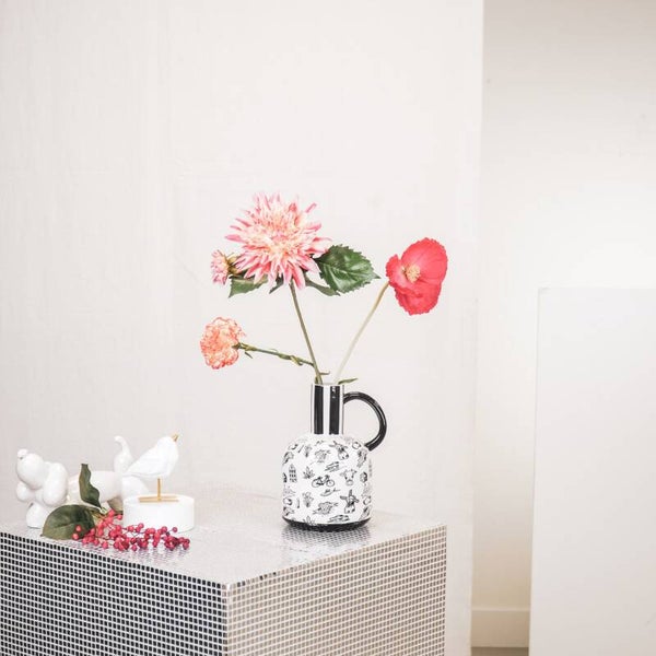 Vaas/Kan Dutch Black – Keramiek met Hollandse Illustraties | Housevitamin