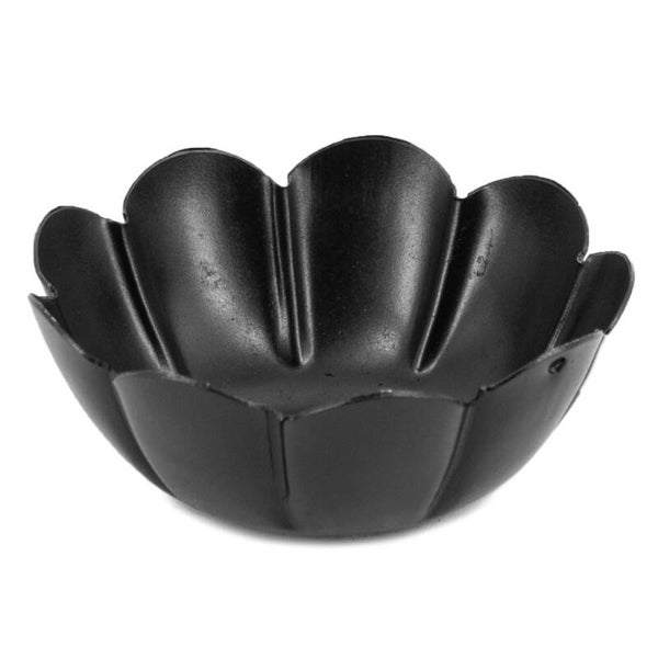 Schaaltje voor amberblokje lotus zwart