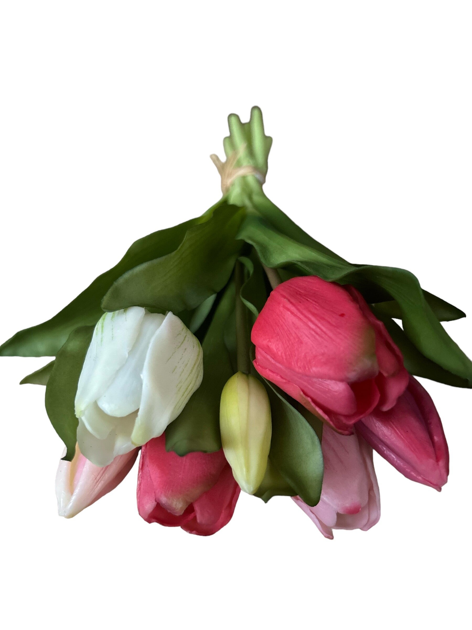 Kunstbloemen | Kunsttulpen | Tulpen | Real Touch | Mixkleuren | 7 stuks