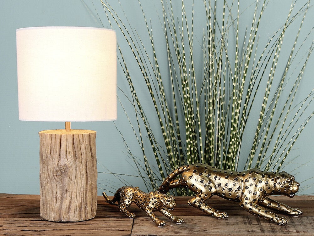 Beeldje | Cheetah | Antiek Goud | Polyresin | 23x5,5x5,5cm