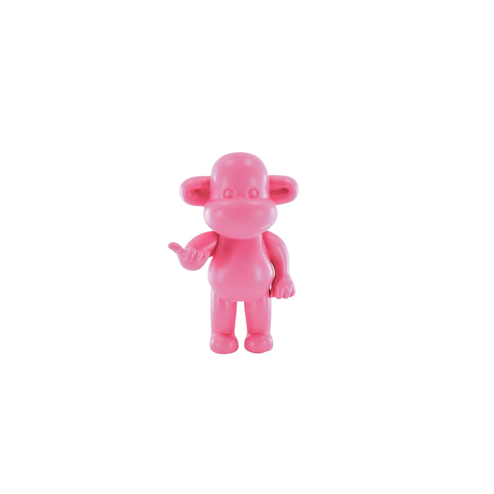 🦍 Legend Monkey Hang Loose – Roze Aap Beeldje | HouseVitamin 11x7x19 cm