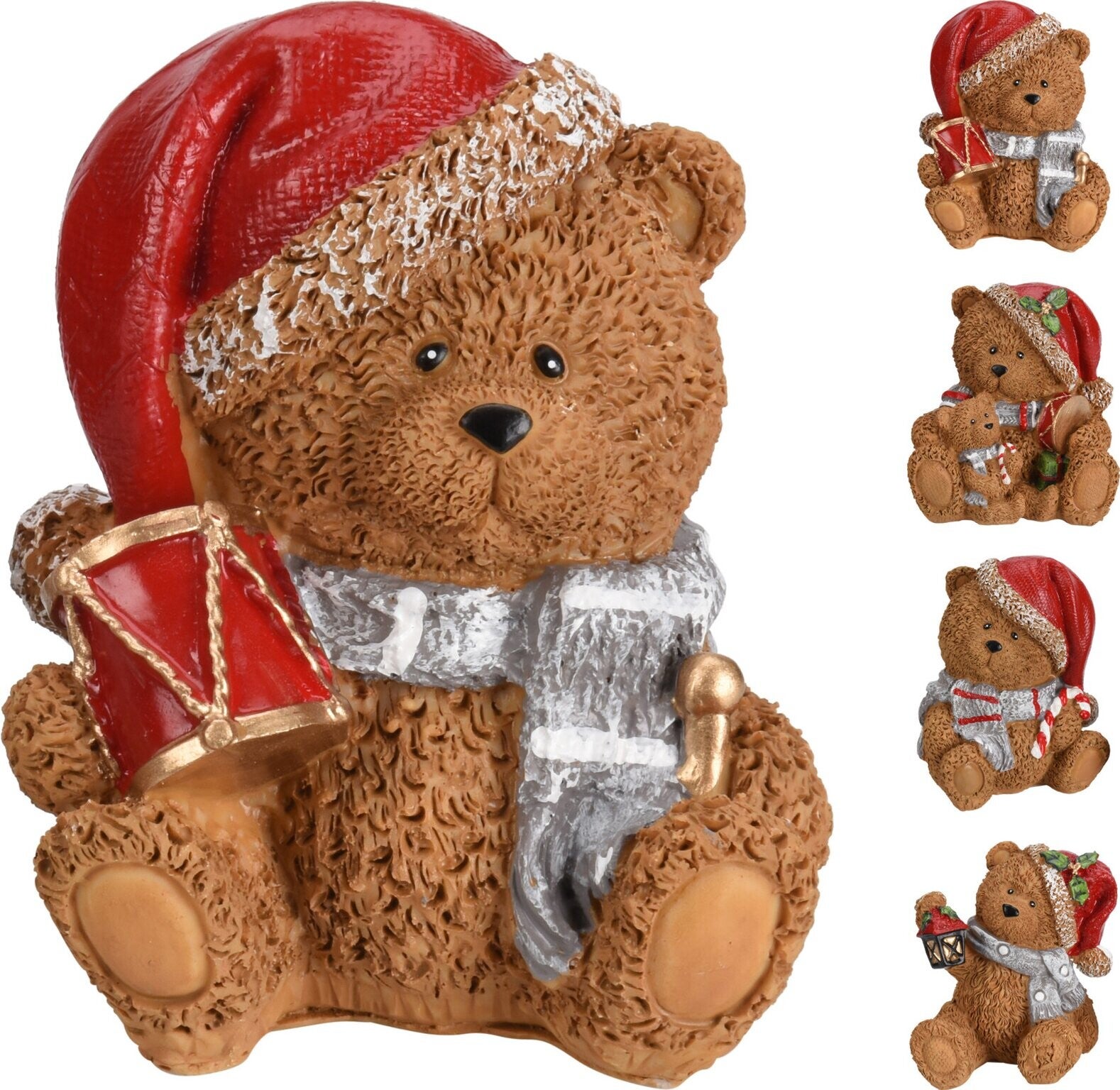 Beeld | Kerstdecoratie | Beer | Polyresin | 7cm