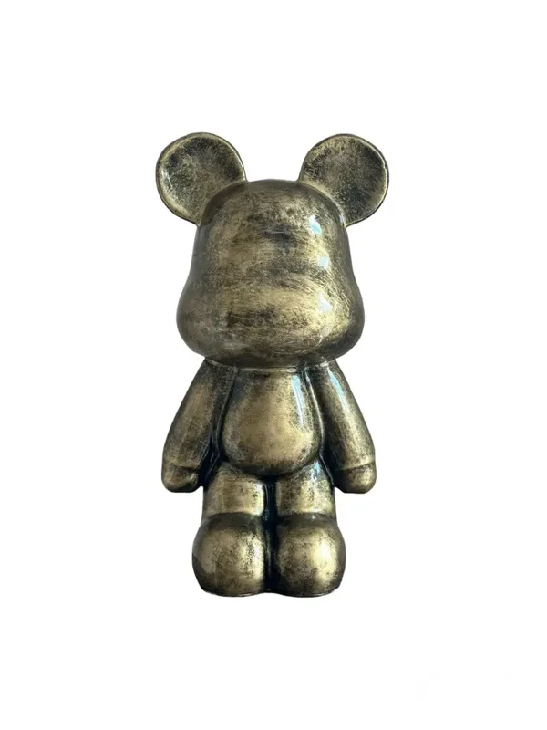 Beeld | Beer | Teddy | Goud | Staand | XL | 47cm |